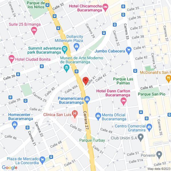 Map of Empresa De Vigilancia Y Seguridad Guanenta Ltda.