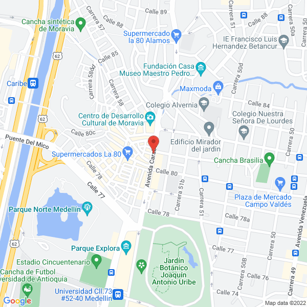 Mapa de Distribuidora Rigo'S