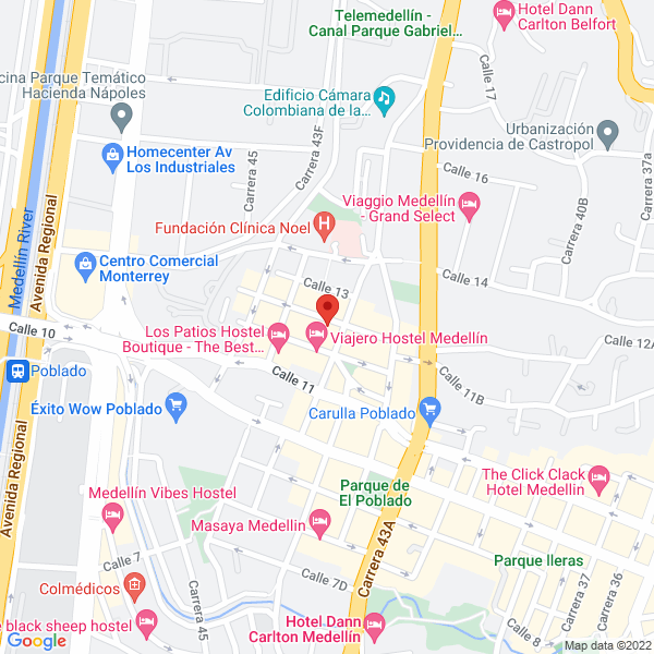 Mapa de El Centro Inglés