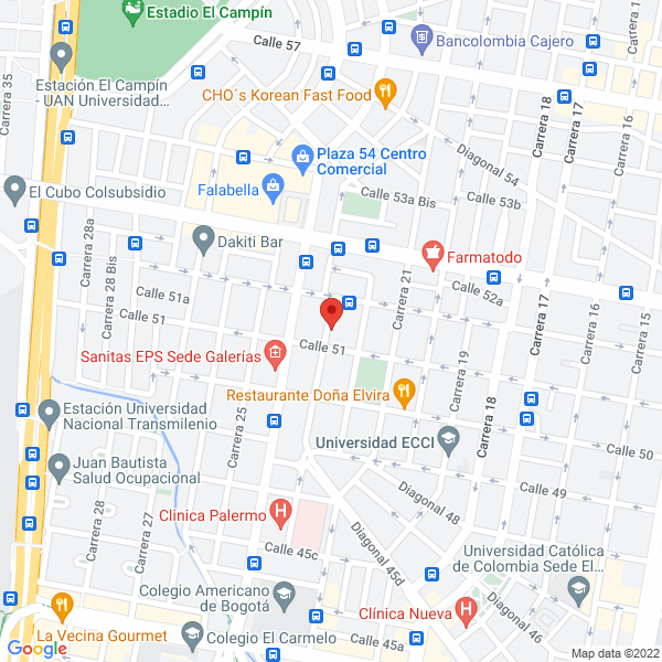Mapa de Restaurante Bar El Fhorno De Las Carnes