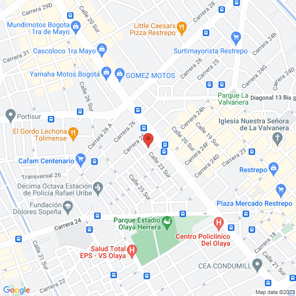 Mapa de De Vanny Publicidad