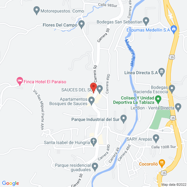 Mapa de Dentales Unidas De Colombia S.A