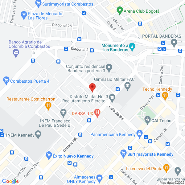 Mapa de Droguería Hunemy