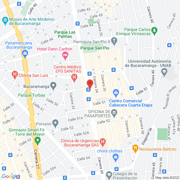 Map of Droguería La Fuente Ltda