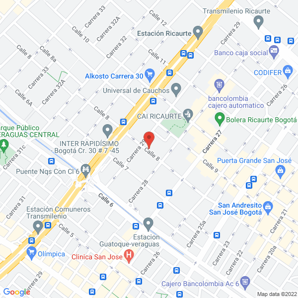Mapa de Distritérmicos S.A.S.
