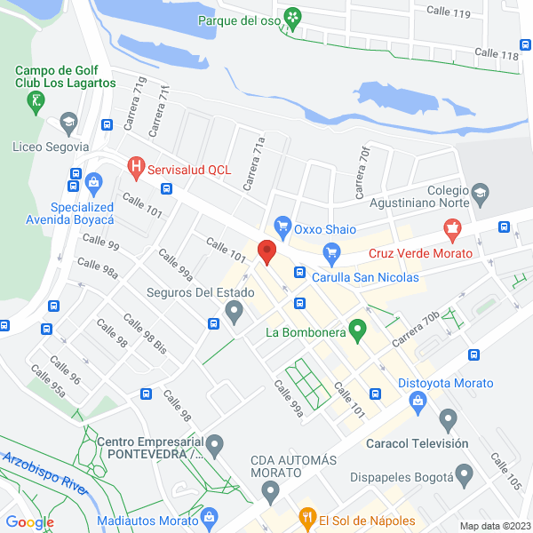 Mapa de Droguería Santa Rosa
