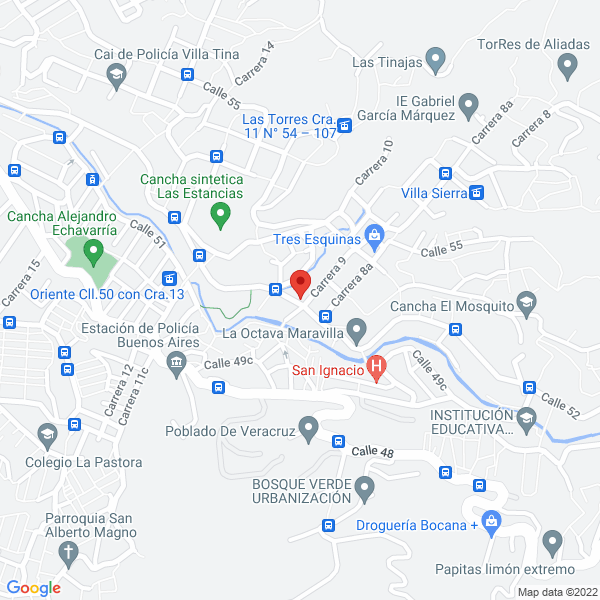 Mapa de Droguería Santafarm