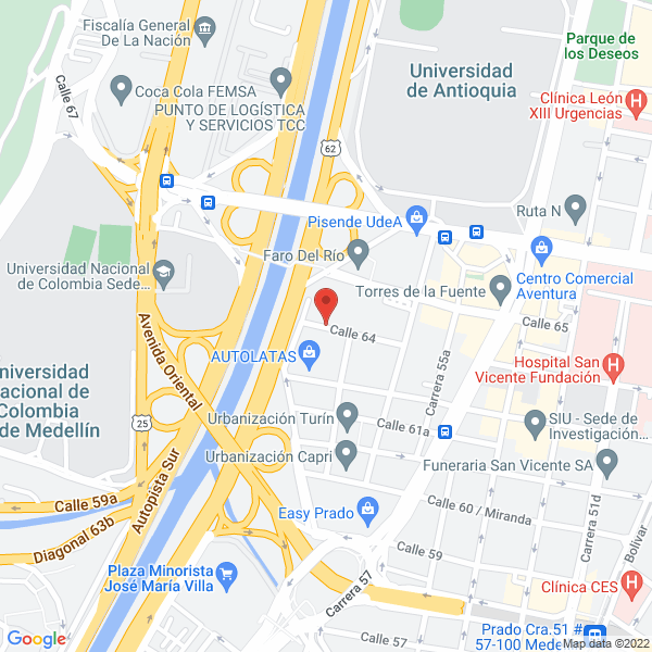 Mapa de Droguería Shalom