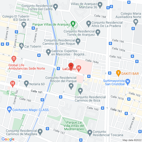 Mapa de Droguería Supercardio