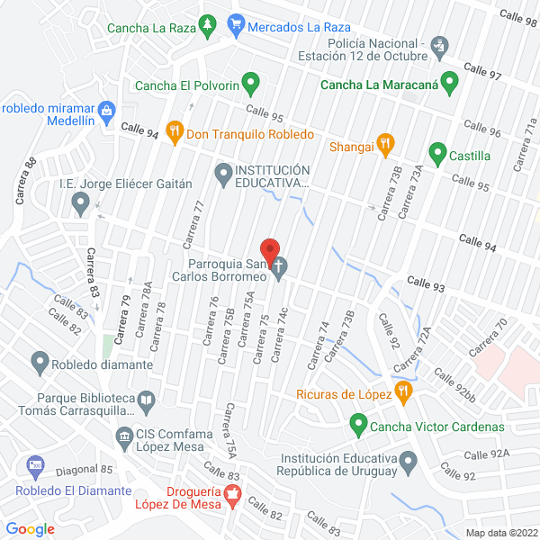 Mapa de Droguería Tricentenaria