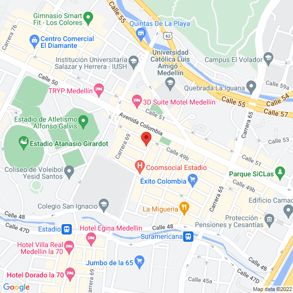 Mapa de Droguería Janys