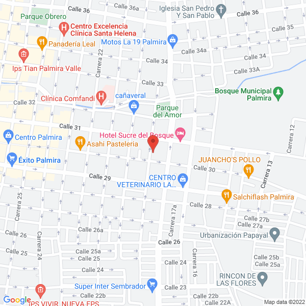 Map of Escuela De Automovilismo Palmira