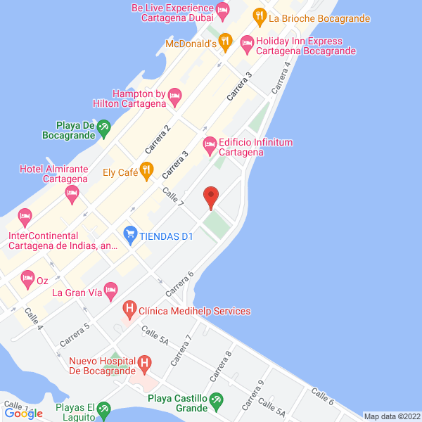 Map of Edificio Villa D'Este