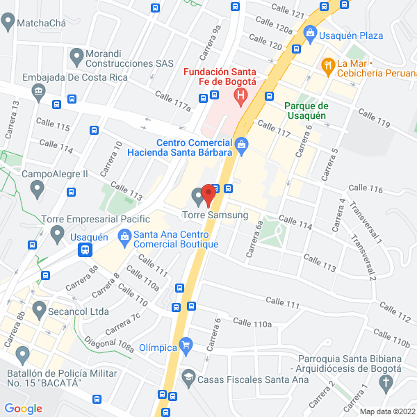 Mapa de Eduholding Colombia