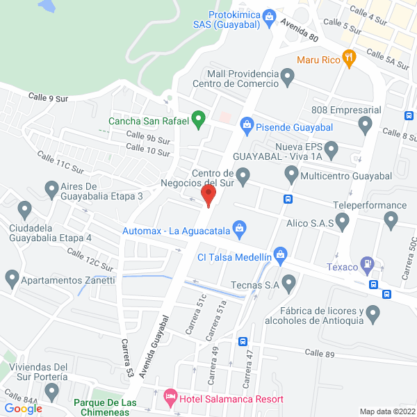 Mapa de Eléctricos Eda S.A.S.