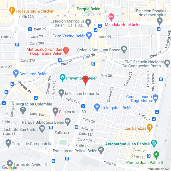 Mapa de El Hueco De La 76