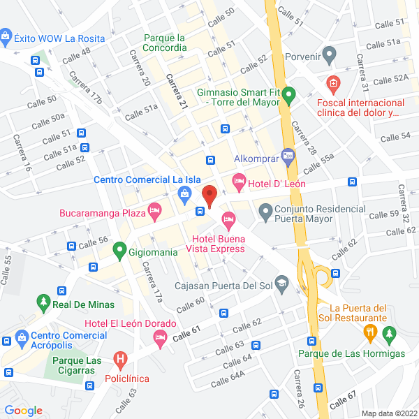 Map of Exclusividades Jackie