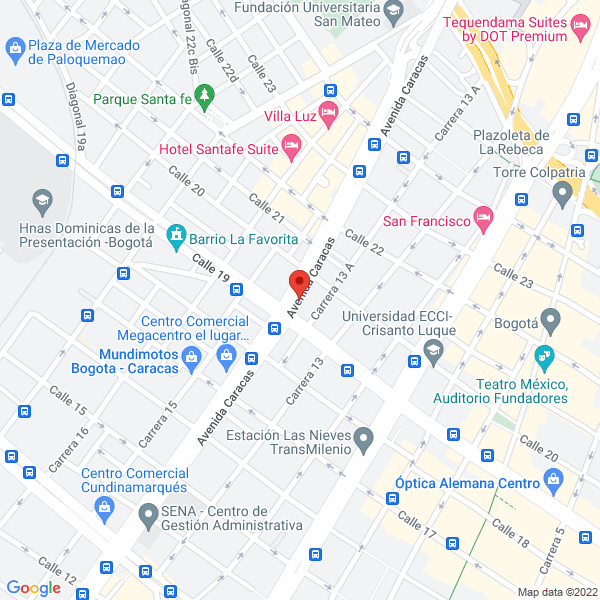 Mapa de Exhibidores Y Diseños De Colombia Ltda.