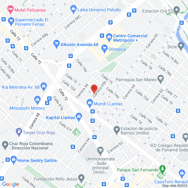 Mapa de Explora Soluciones S.A.S.