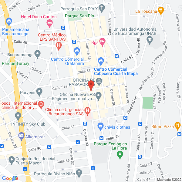 Map of El Palacio De La Lycra