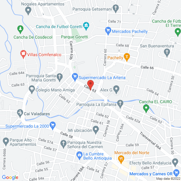 Mapa de El Pollo Pizzero