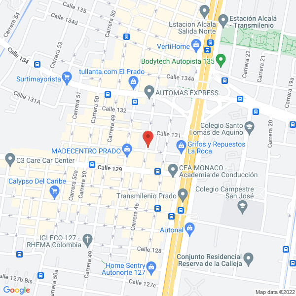 Mapa de Distri Ford S.A.S.