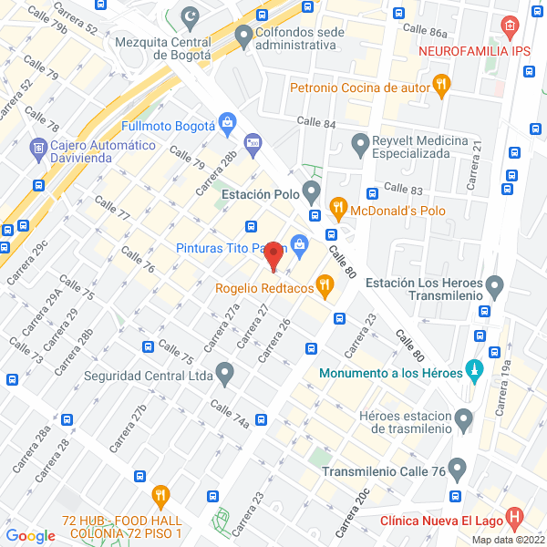 Mapa de Distribuciones Alcázares S.A.S.