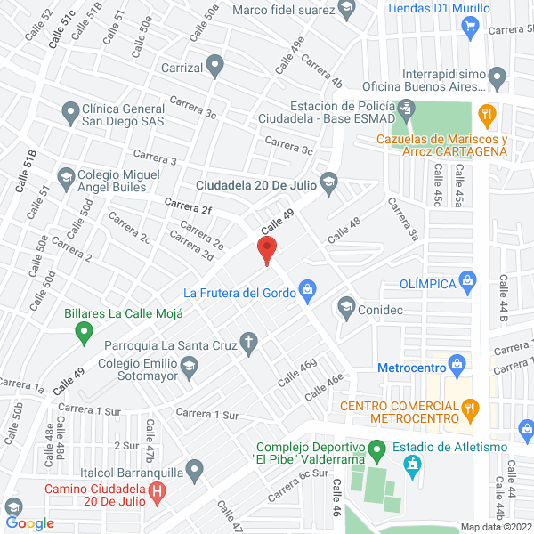 Map of Distribuciones Amanda