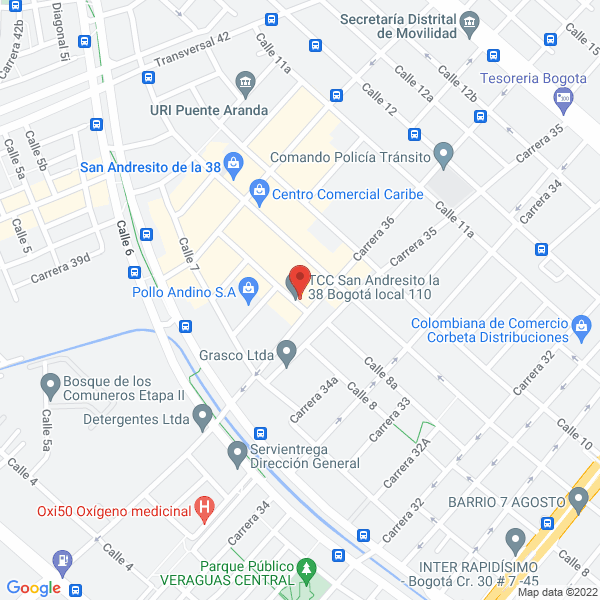 Mapa de Distribuciones Gonzales Segura Ltda.