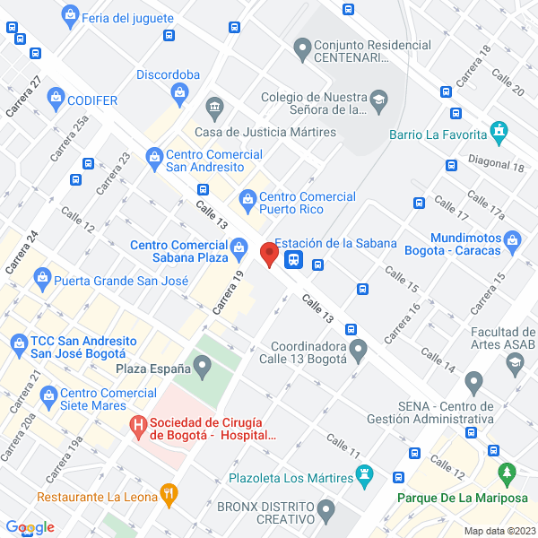 Mapa de Distribuciones Plm Farma Asociados S.A.S.