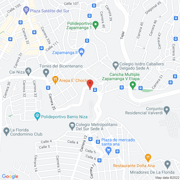 Map of Fábrica De Canales Y Bajantes Mafe