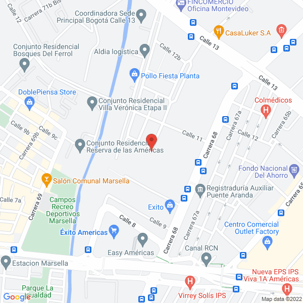 Mapa de Fábrica De Chocolates Triunfo S.A.