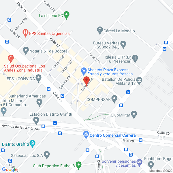 Mapa de Fábrica Pinturas Neguefo