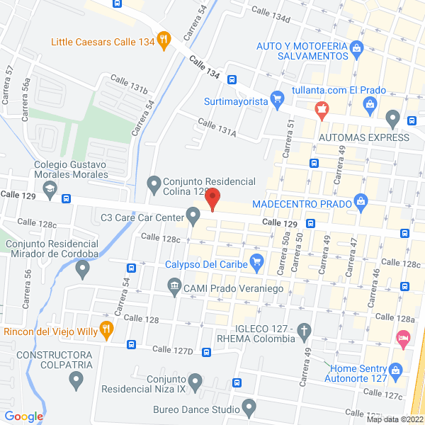 Mapa de Ferrestel Colombia