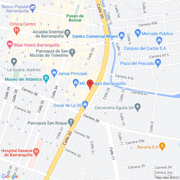 Map of Ferretería Aguila Real
