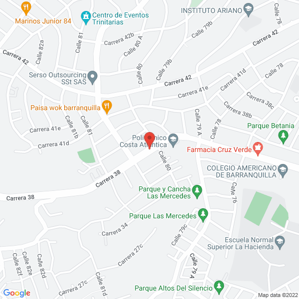 Map of Ferretería Atlanta Materiales Ltda.