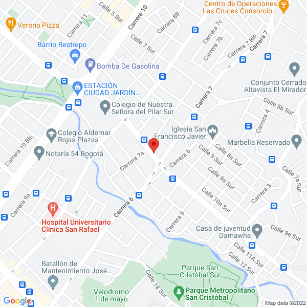 Mapa de Ferretería B Y C
