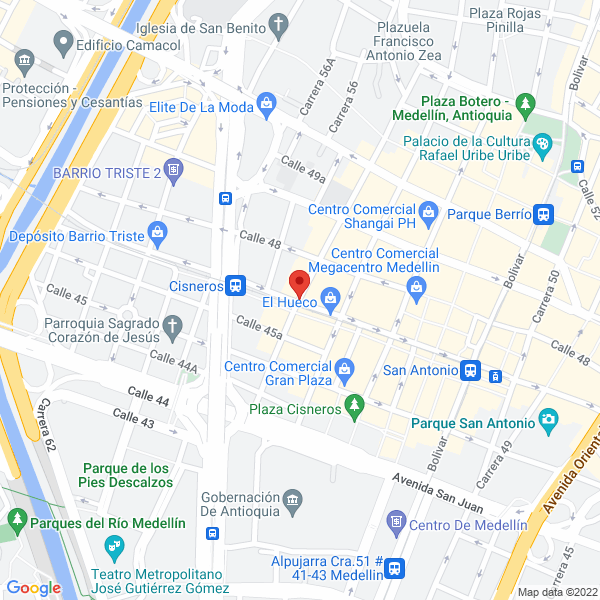 Mapa de Ferreteria Chicago Tur