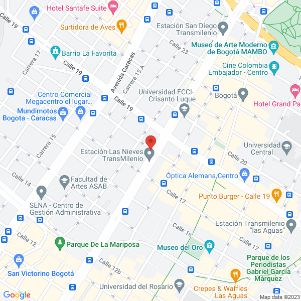 Mapa de Eléctricos Y Redes Industriales Del Centro S.A.S.