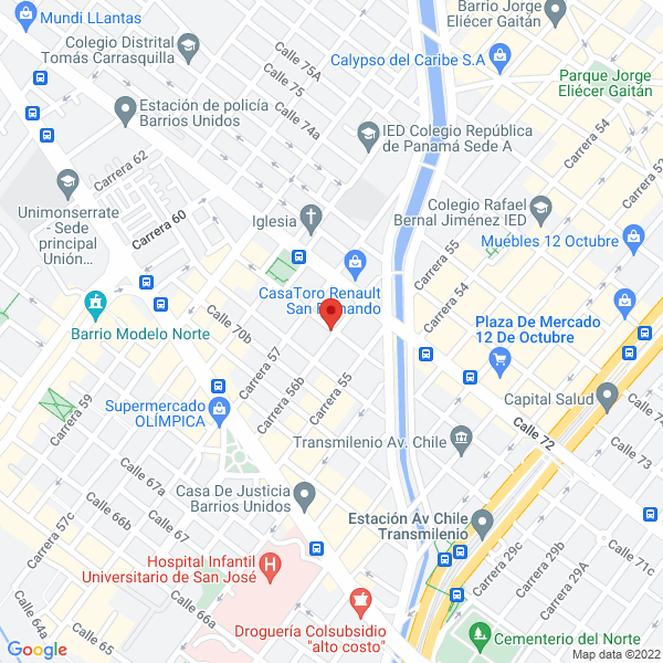 Mapa de Equi Servis E.U.