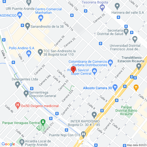 Mapa de Ferre Eléctricos Pensilvania S.A.S.