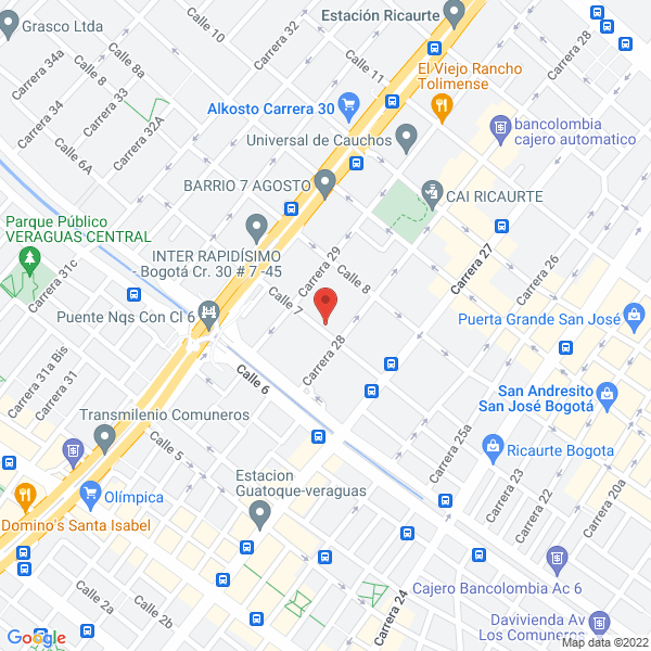 Mapa de Ferreteria Acero Max