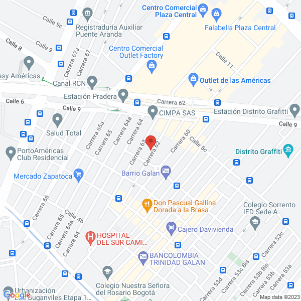 Mapa de Empresa De Servicios Plasticos Flexibles Eserplex S.A.S