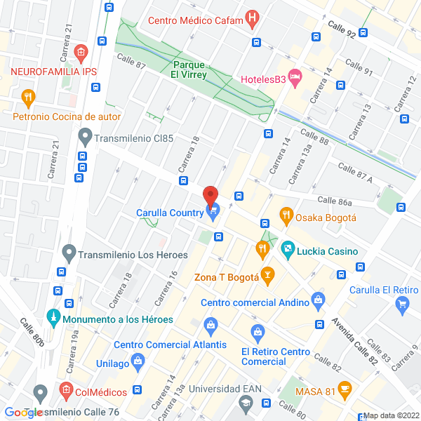 Mapa de Expreso Viajes Y Turismo Expreso S.A.S.