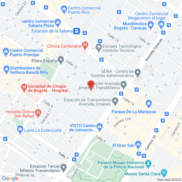 Mapa de Ferretería Gerardo Barrera