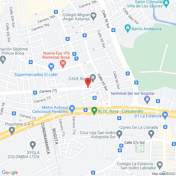 Mapa de Ferreteria Mego Ltda