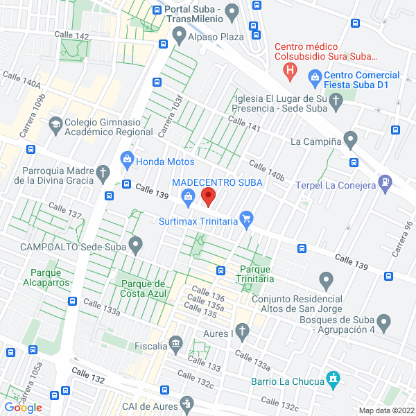 Mapa de Ferretería Midkal