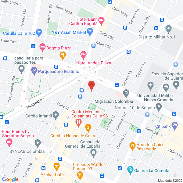 Mapa de Escuela Colombiana De Aviadores Civiles