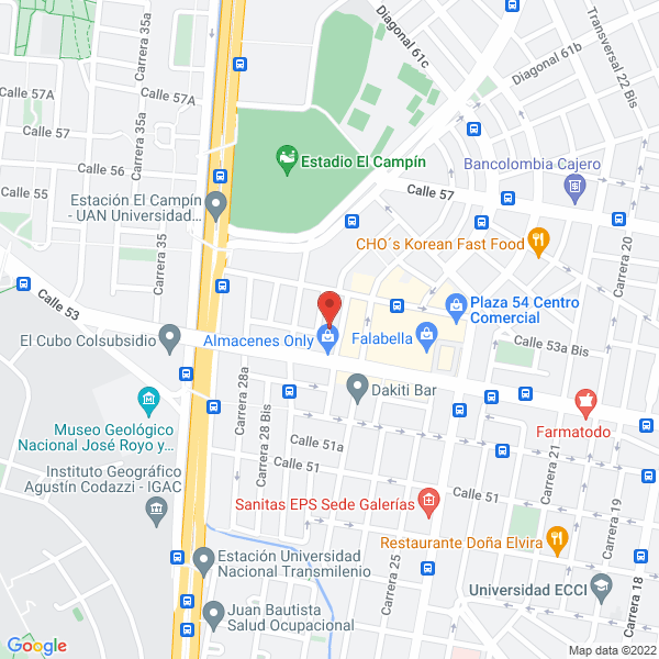 Mapa de Escuela De Baloncesto Pumas