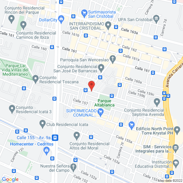 Mapa de Grúas Talleres Bermúdez